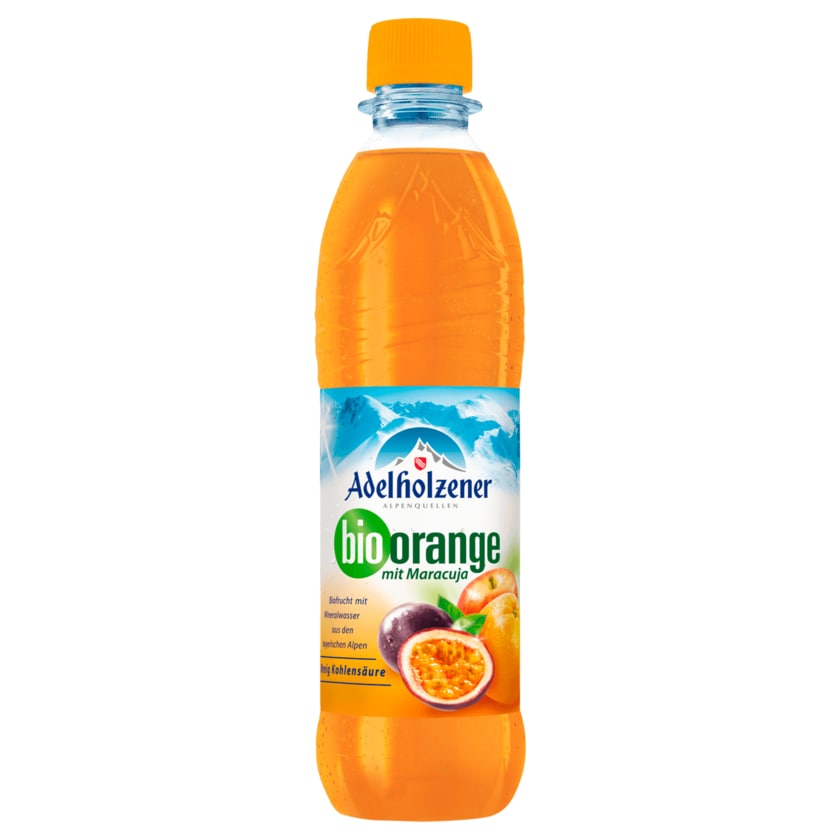 Adelholzener Bio Apfel Orange mit Maracuja 0,5l